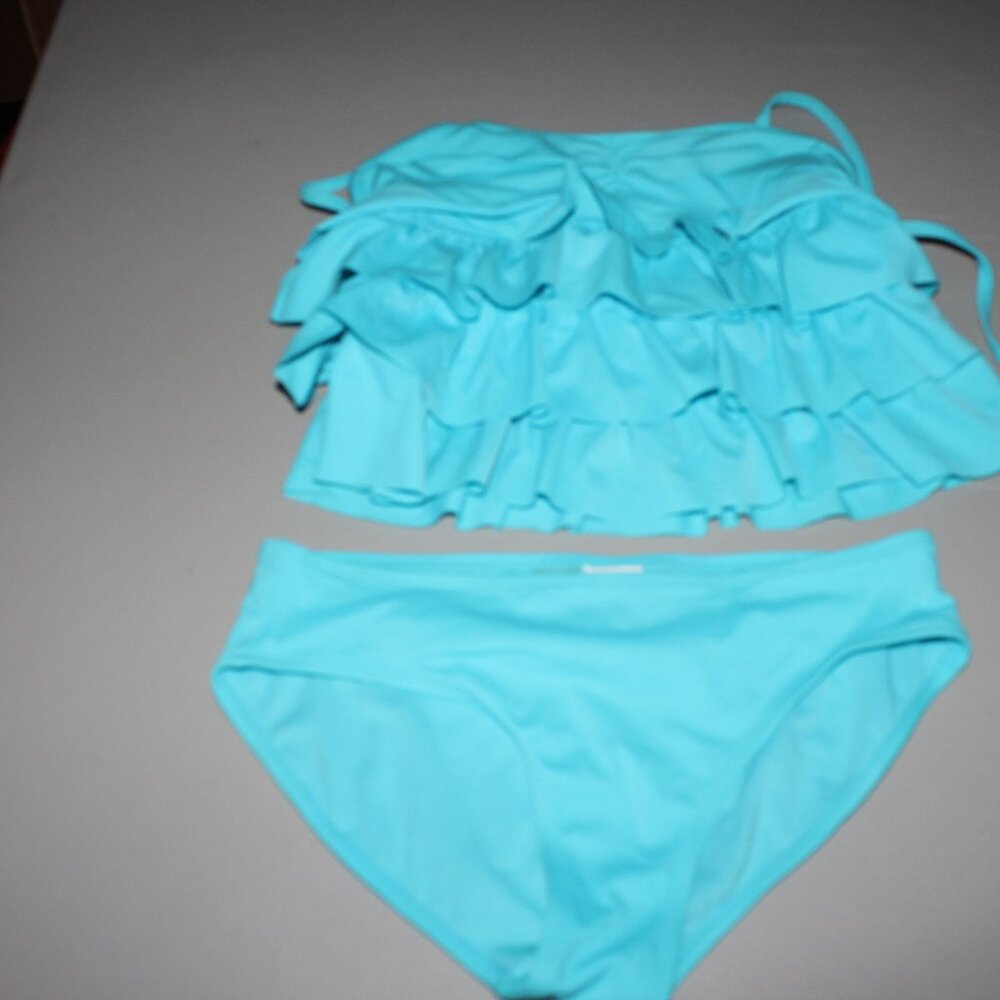 Blue Old Navy Tankini Swimsuit Size XL